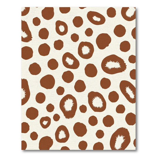 Brown Spots And Slices Organic Rug