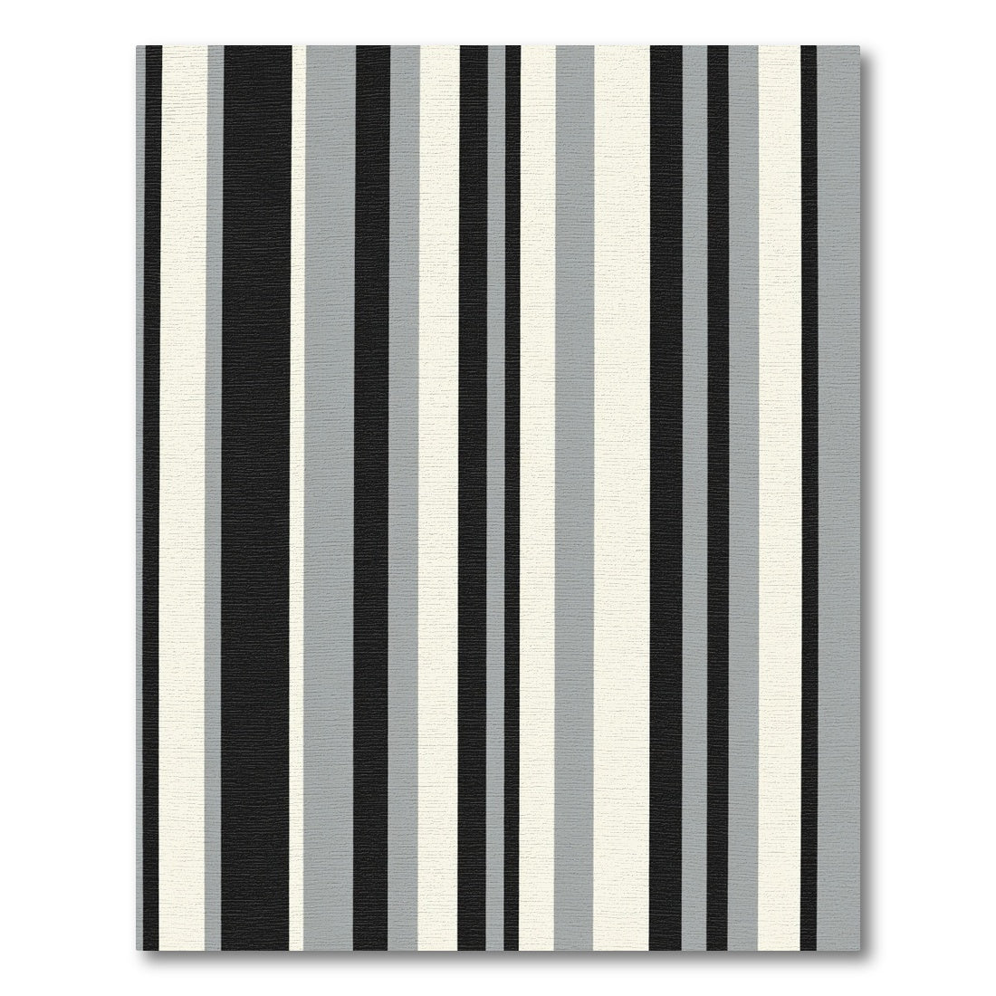 Monochromatic Vertical Stripe Composition Rug