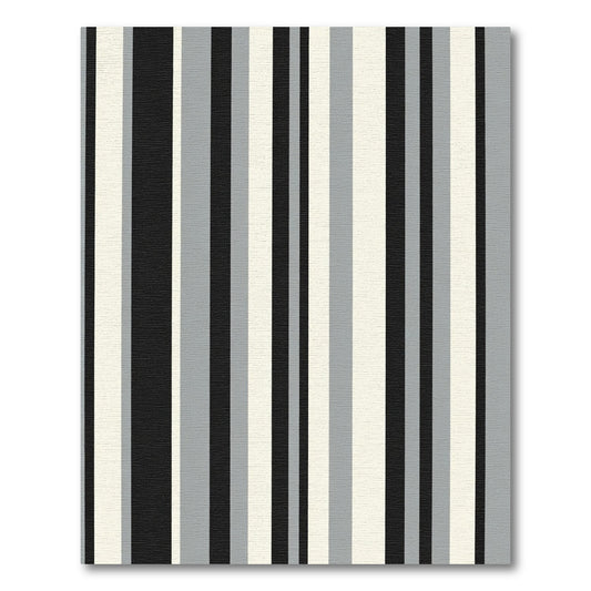 Monochromatic Vertical Stripe Composition Rug