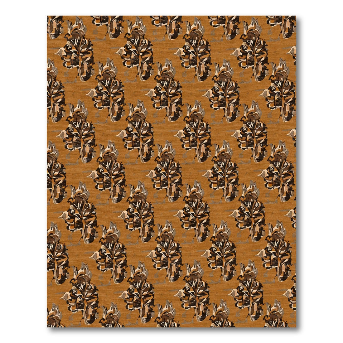 Earthy Tones Textured Abstraction Rug