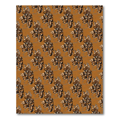 Earthy Tones Textured Abstraction Rug