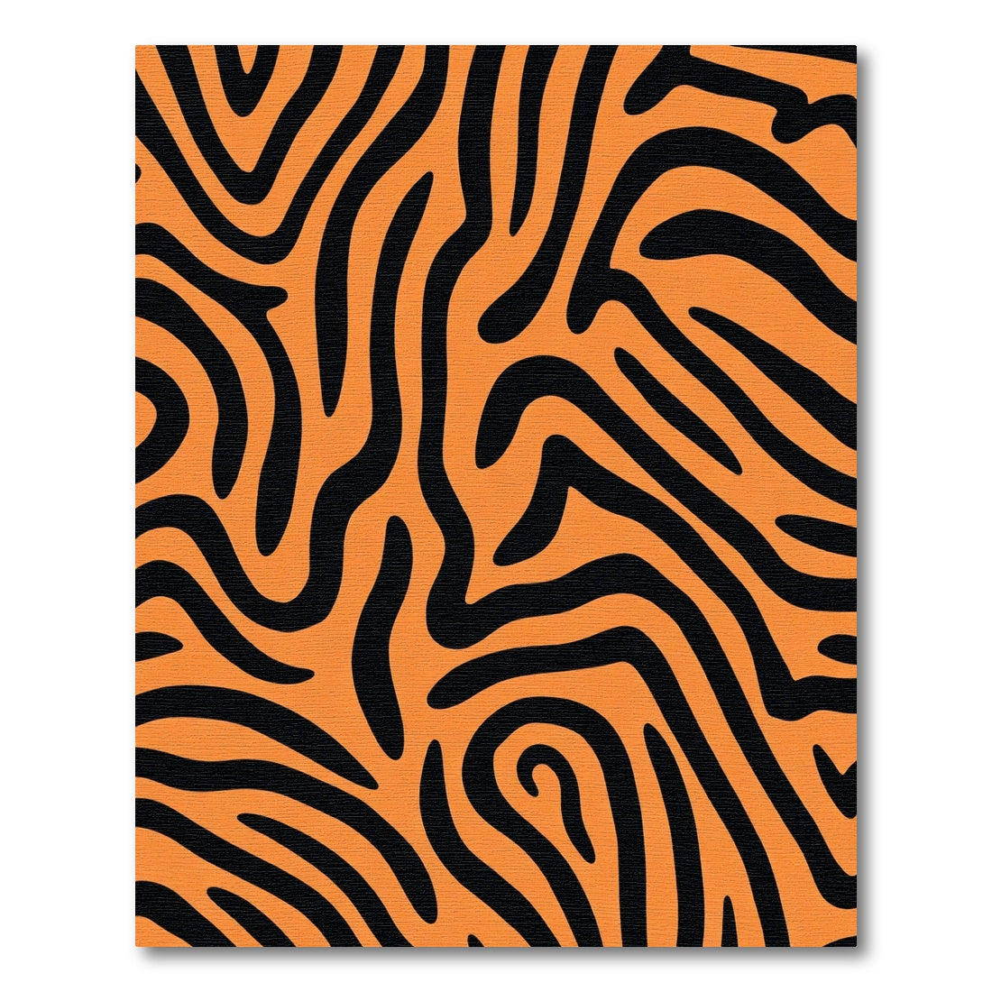 Vibrant Tiger Stripes Abstract Rug