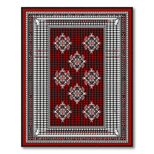 Red Persian Medallion Area Rug