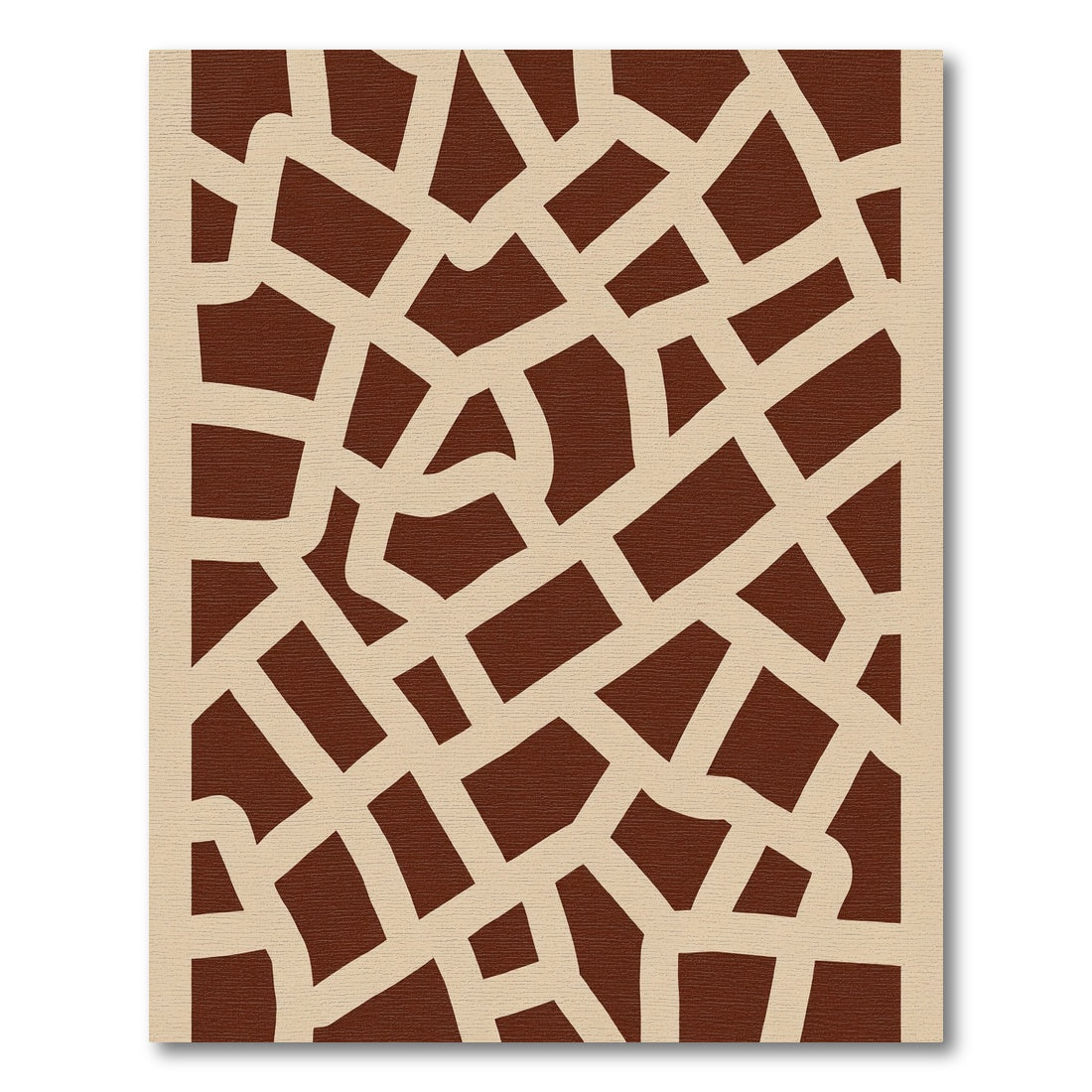 Cracked Earth Abstracts Intersecting Lines Rug