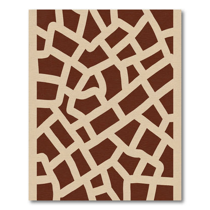 Cracked Earth Abstracts Intersecting Lines Rug