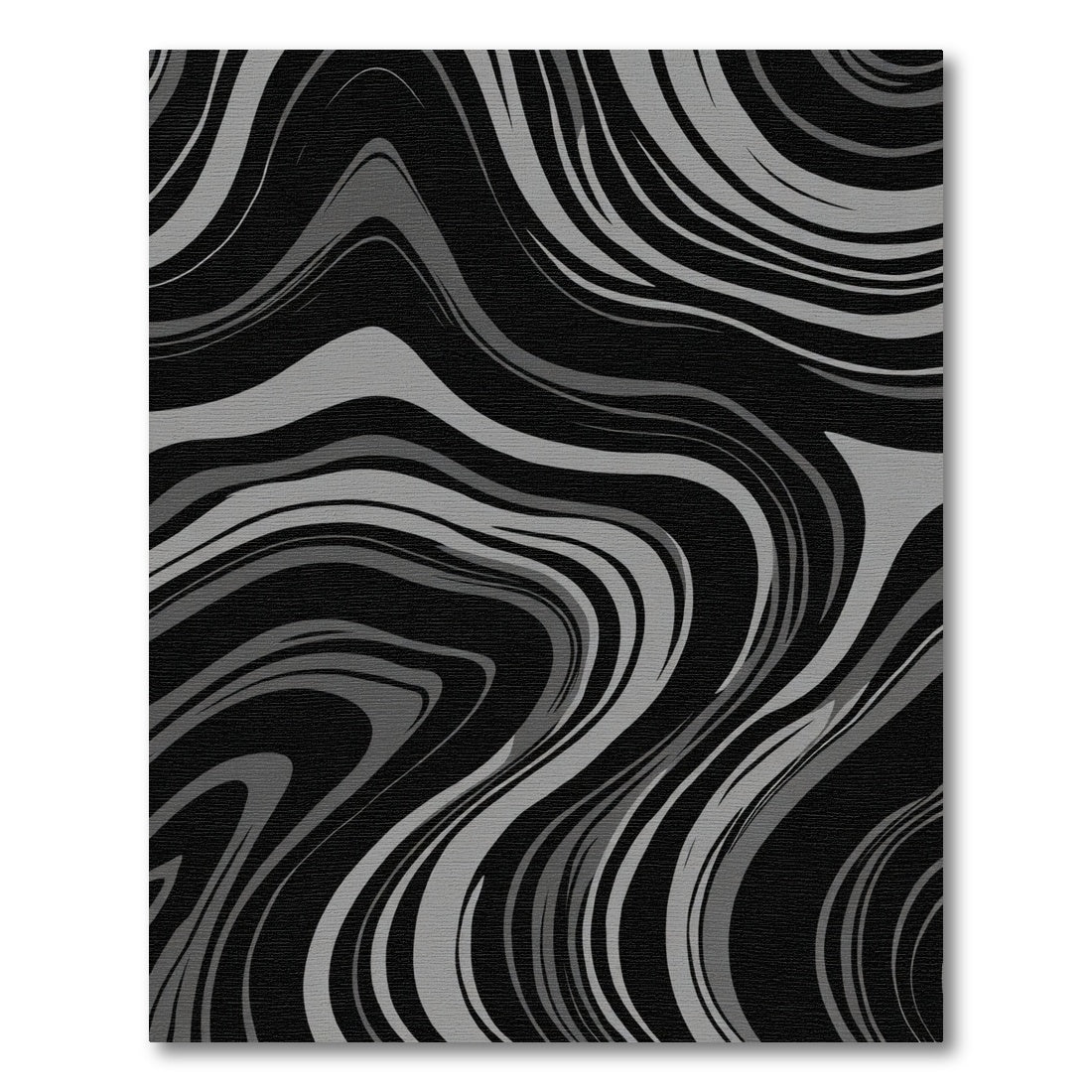 Gray Swirling Abstract Marble Rug