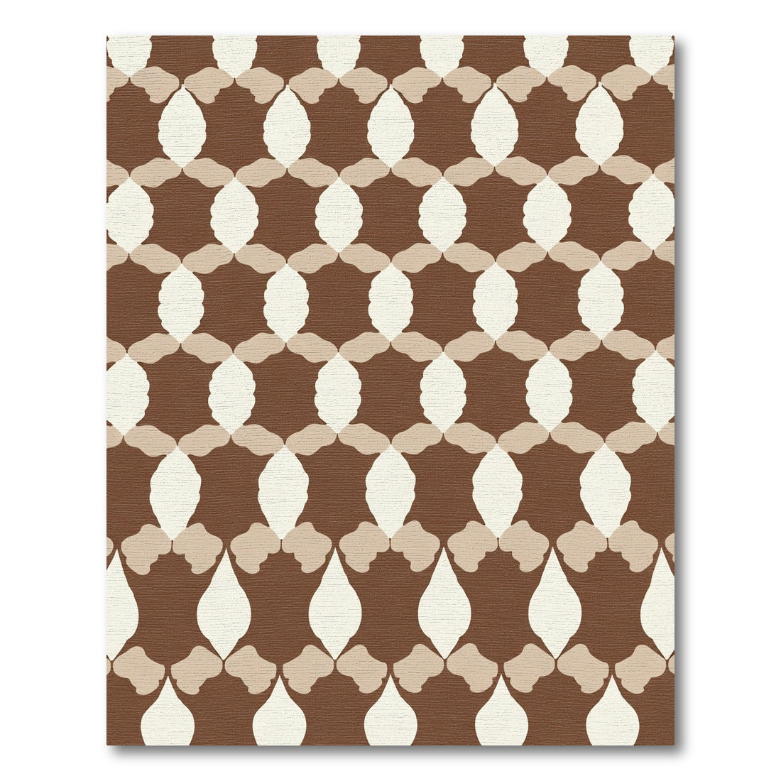 Brown Neutral Geometric Lattice Rug