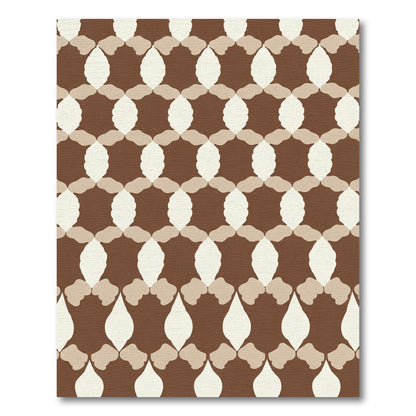 Brown Neutral Geometric Lattice Rug