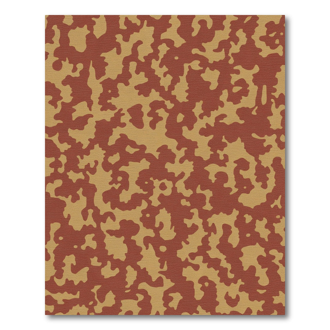 Terracotta Camouflage Organic Texture Rug