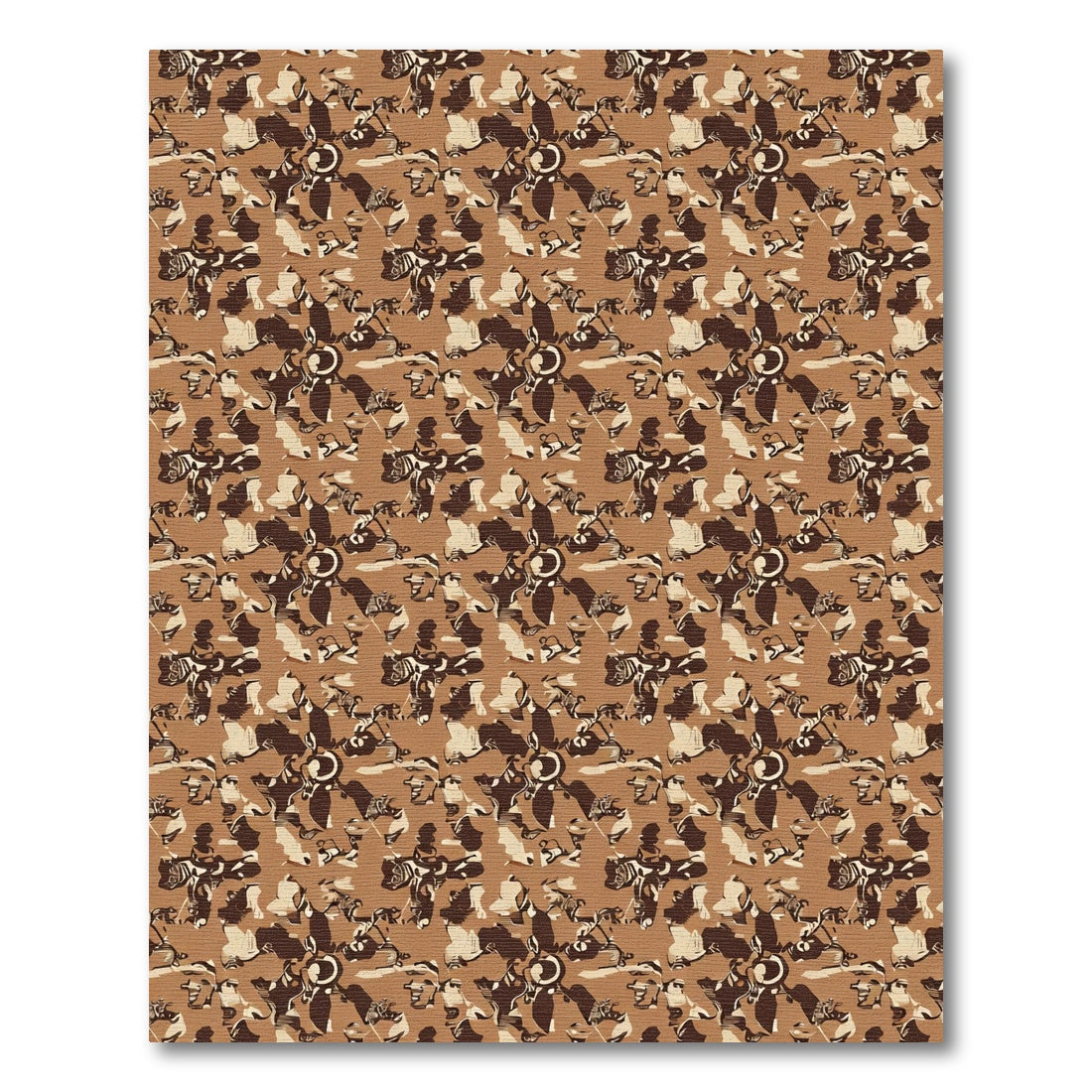 Abstract Earthy Bloom Medallion Rug