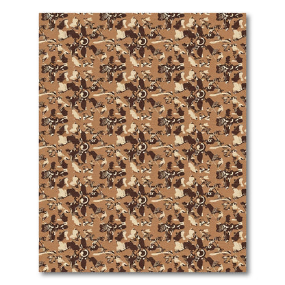 Abstract Earthy Bloom Medallion Rug