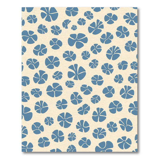 Cerulean Bloom Scatter Rug