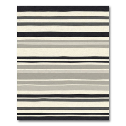 Monochromatic Striped Gradient Rug