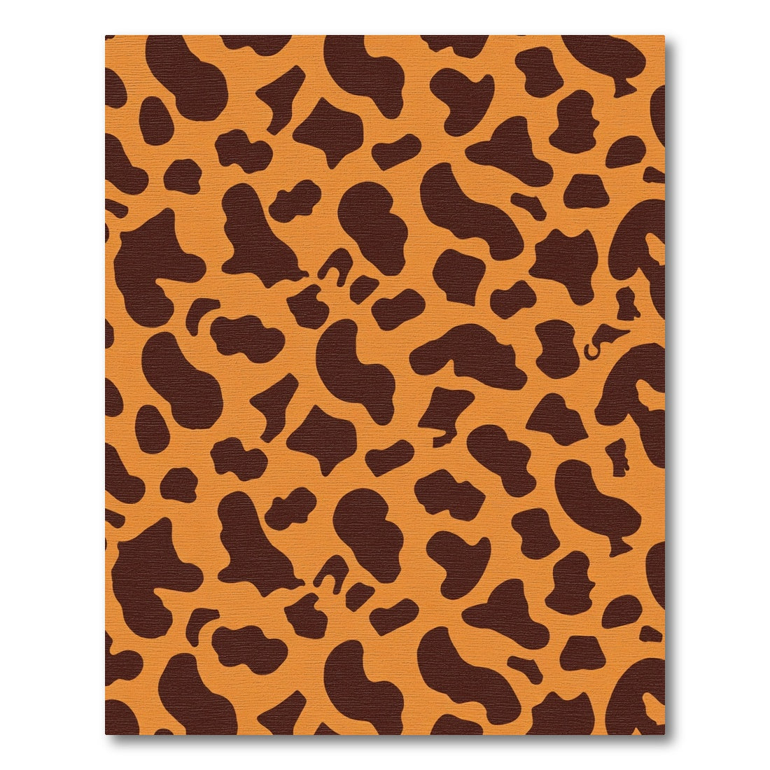 Brown Spots Orange Background Rug