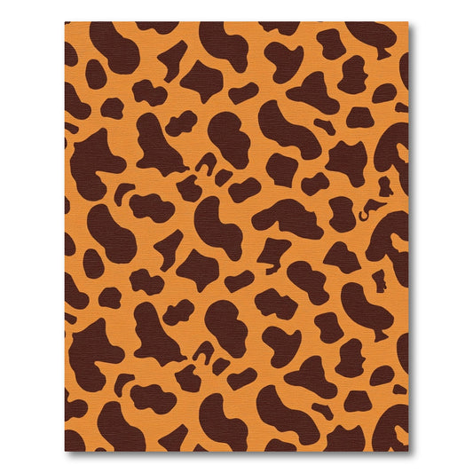 Brown Spots Orange Background Rug
