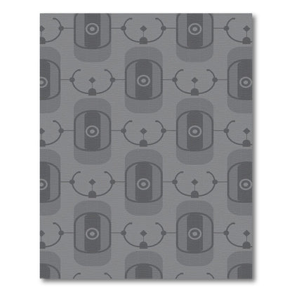 Grey Geometric Modern Area Rug