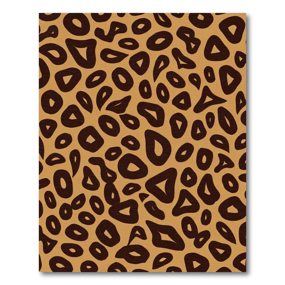 Golden Brown Wild Animal Spots Rug