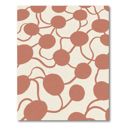 Terracotta Organic Dot Cluster Rug