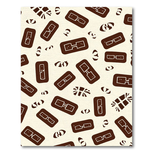 Brown Rectangles Abstract Composition Rug