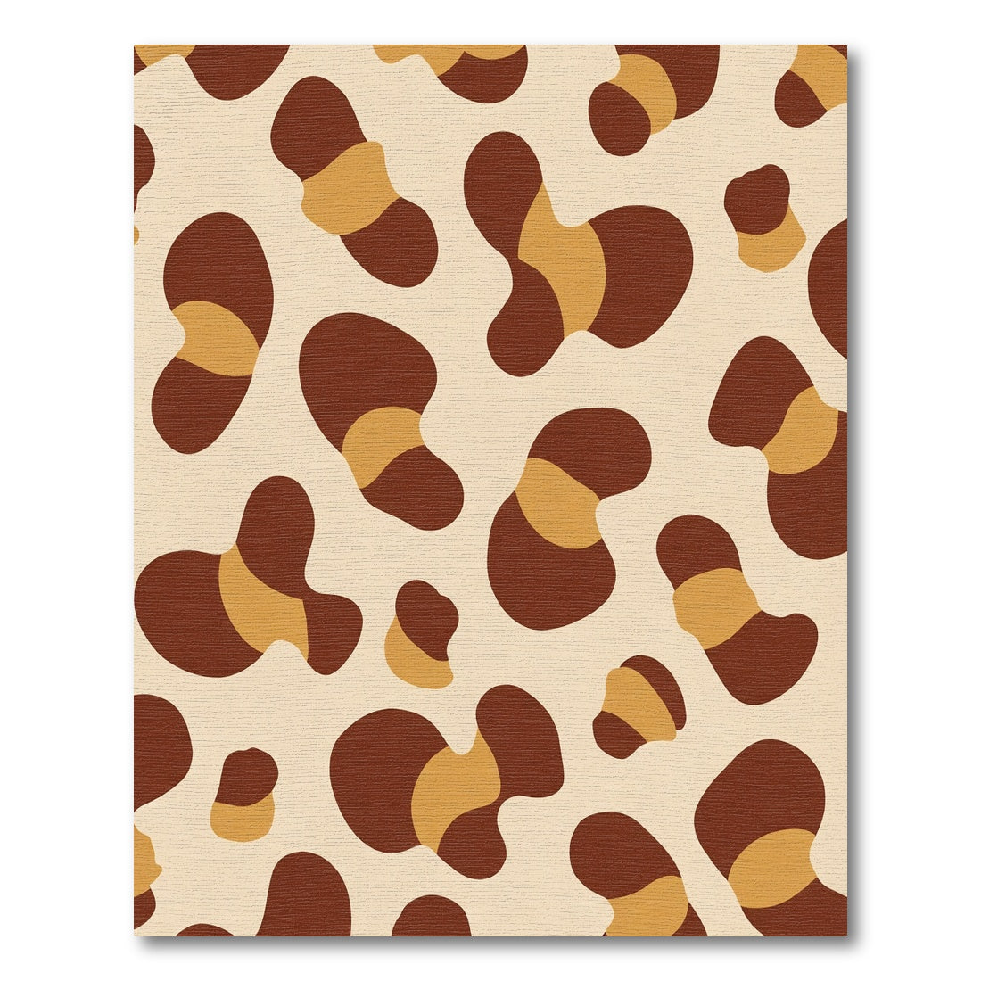 Brown And Tan Blob Shapes Rug