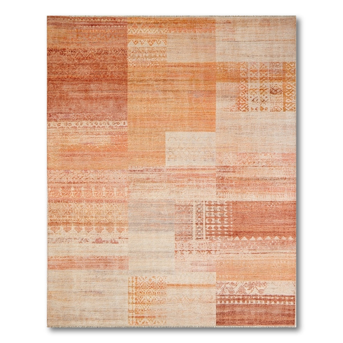 Distressed Vintage Orange Distressed Vintage Area Rug
