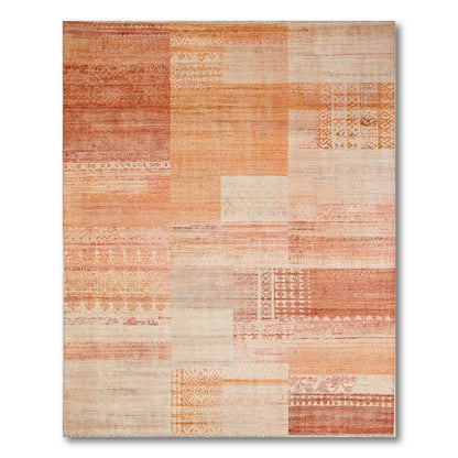 Distressed Vintage Orange Distressed Vintage Area Rug