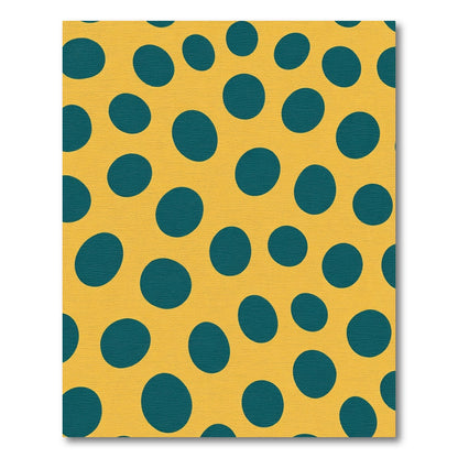 Amber Teal Polka Dot Array Rug