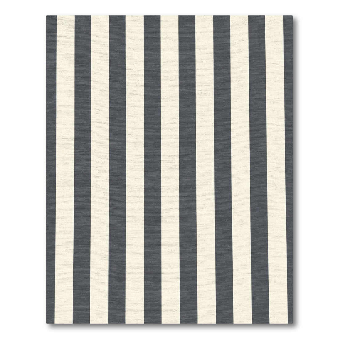 Classic Navy and Cream Striped Rug