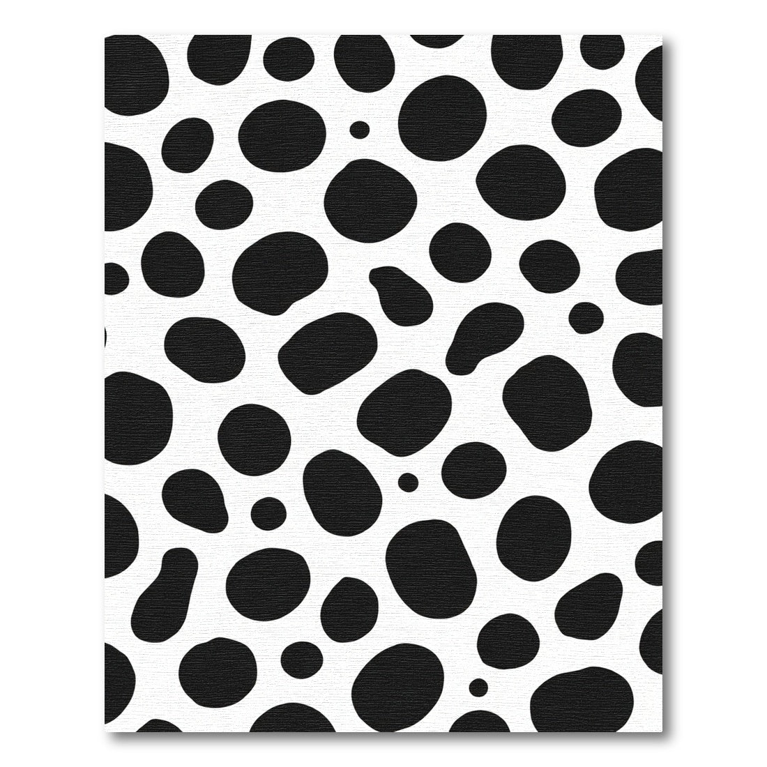 Black White Organic Spot Rug