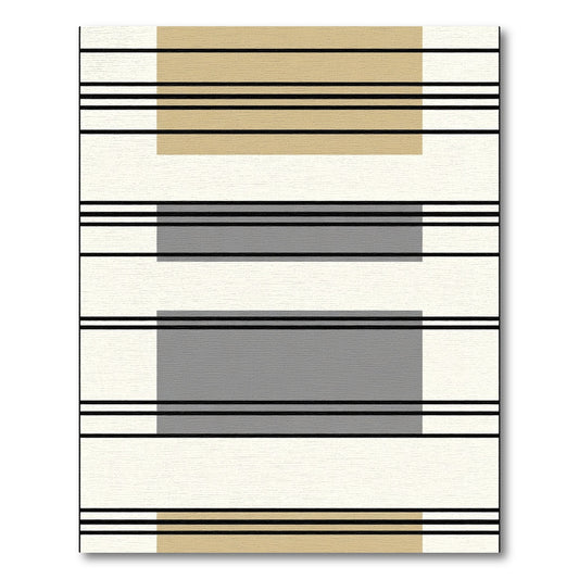 Abstract Tan Gray Grid Lines Rug