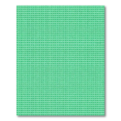 Bright Green Geometric Lattice Rug