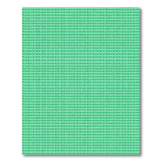 Bright Green Geometric Lattice Rug