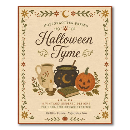 Beige and Neutral Halloween Tyme Vintage Area Rug