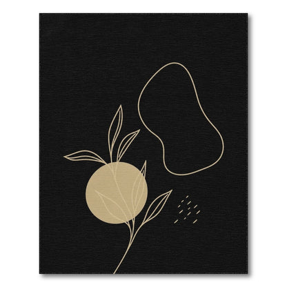 Beige and Neutral Leaf Beige Abstract Leaf Area Rug