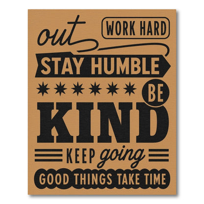 Motivational Quotes Brown Area Rug