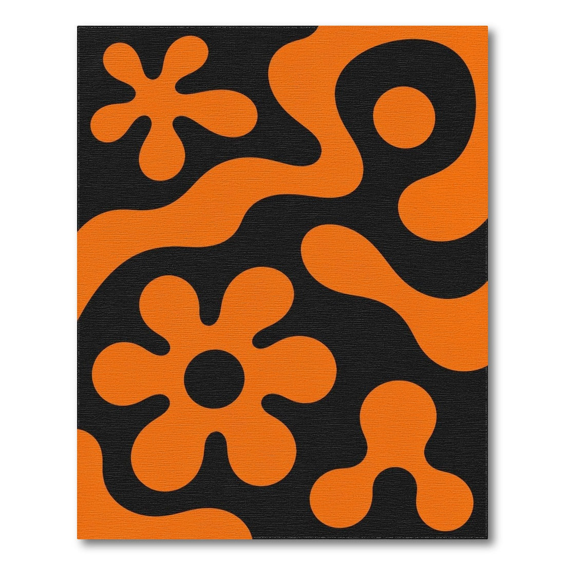 Orange Abstract Area Bold Orange Abstract Area Rug