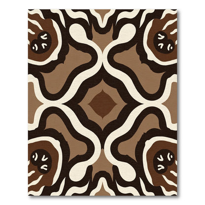 Earthy Tones Organic Arch Medallion Rug