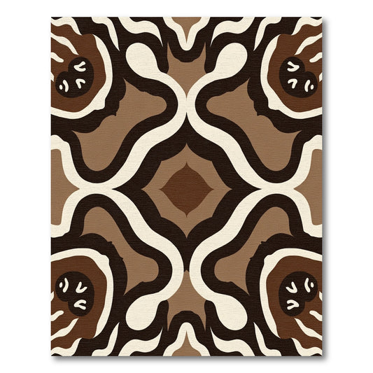 Earthy Tones Organic Arch Medallion Rug