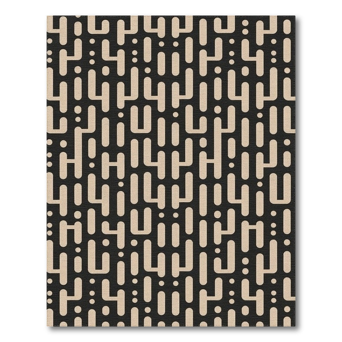 Modern Geometric Beige Area Rug