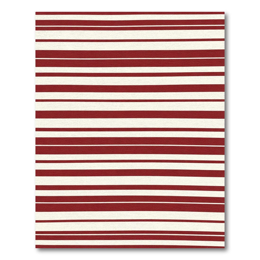Classic Red White Stripe Rug