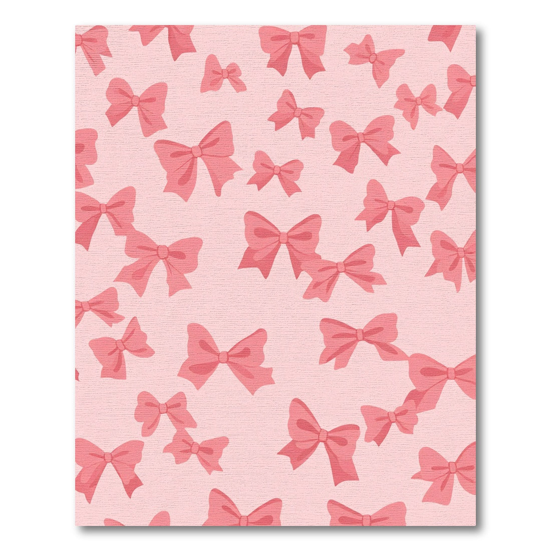 Sweet Pink Bow Collage Rug