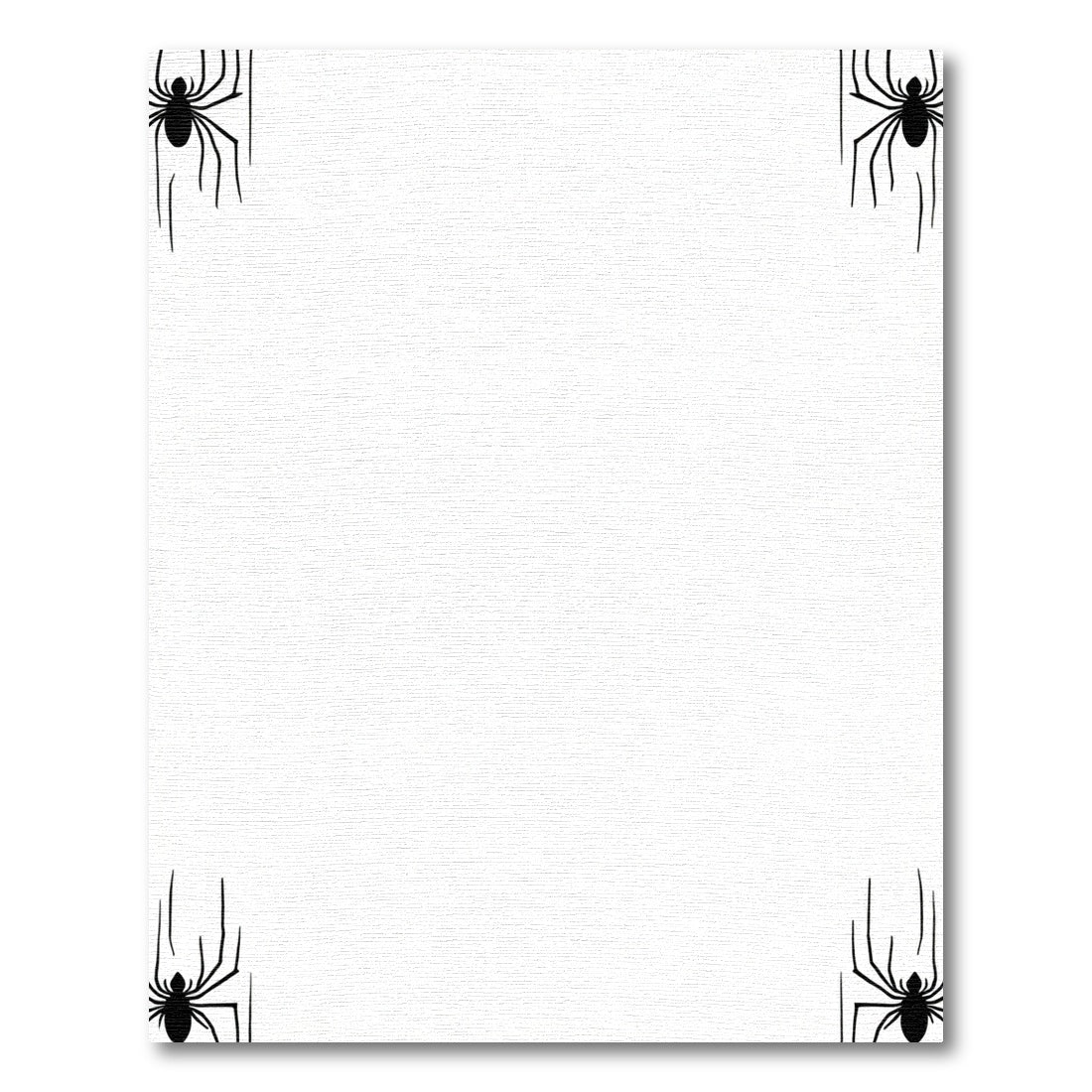 Gothic Black Corner Spider Accents Rug