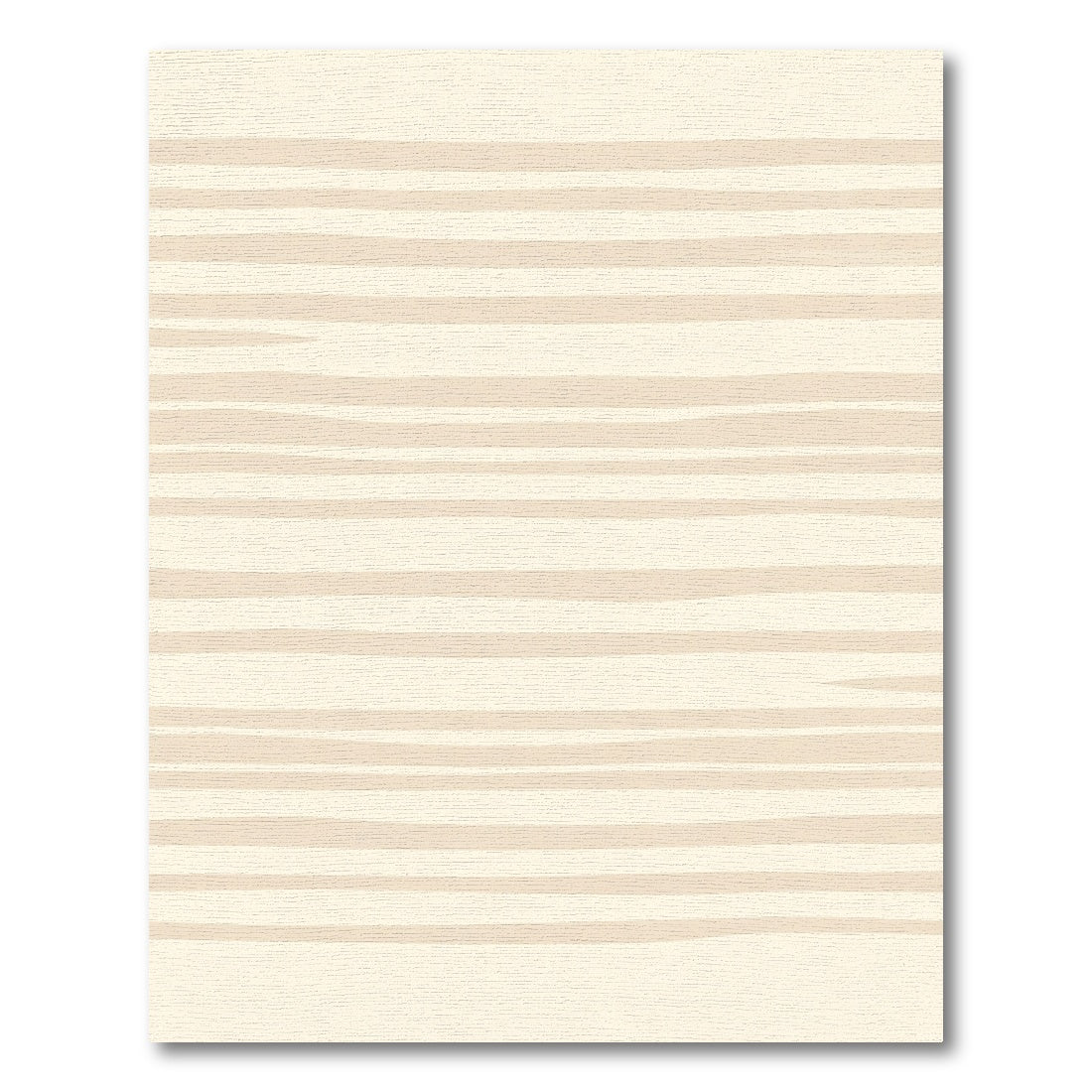 Earthy Tan Striped Organic Ground Rug