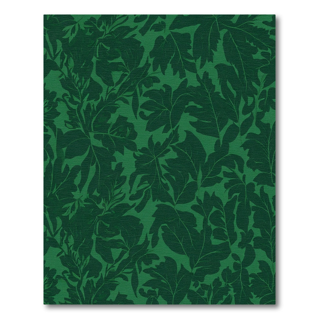 Deep Green Forest Leaf Canopy Rug