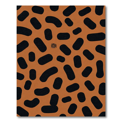 Amber Black Organic Bean Rug