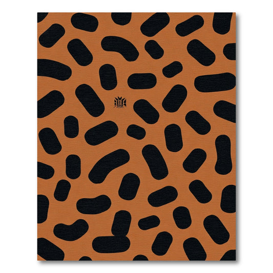 Amber Black Organic Bean Rug