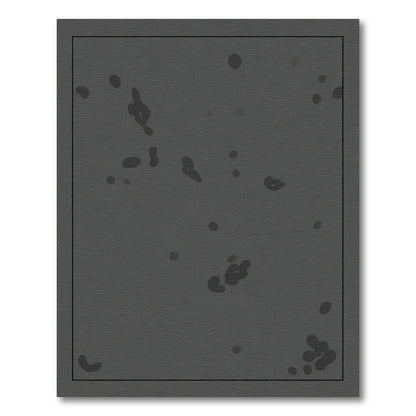 Dark Gray Abstract Blobs Rug