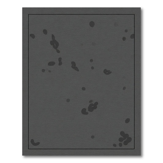 Dark Gray Abstract Blobs Rug