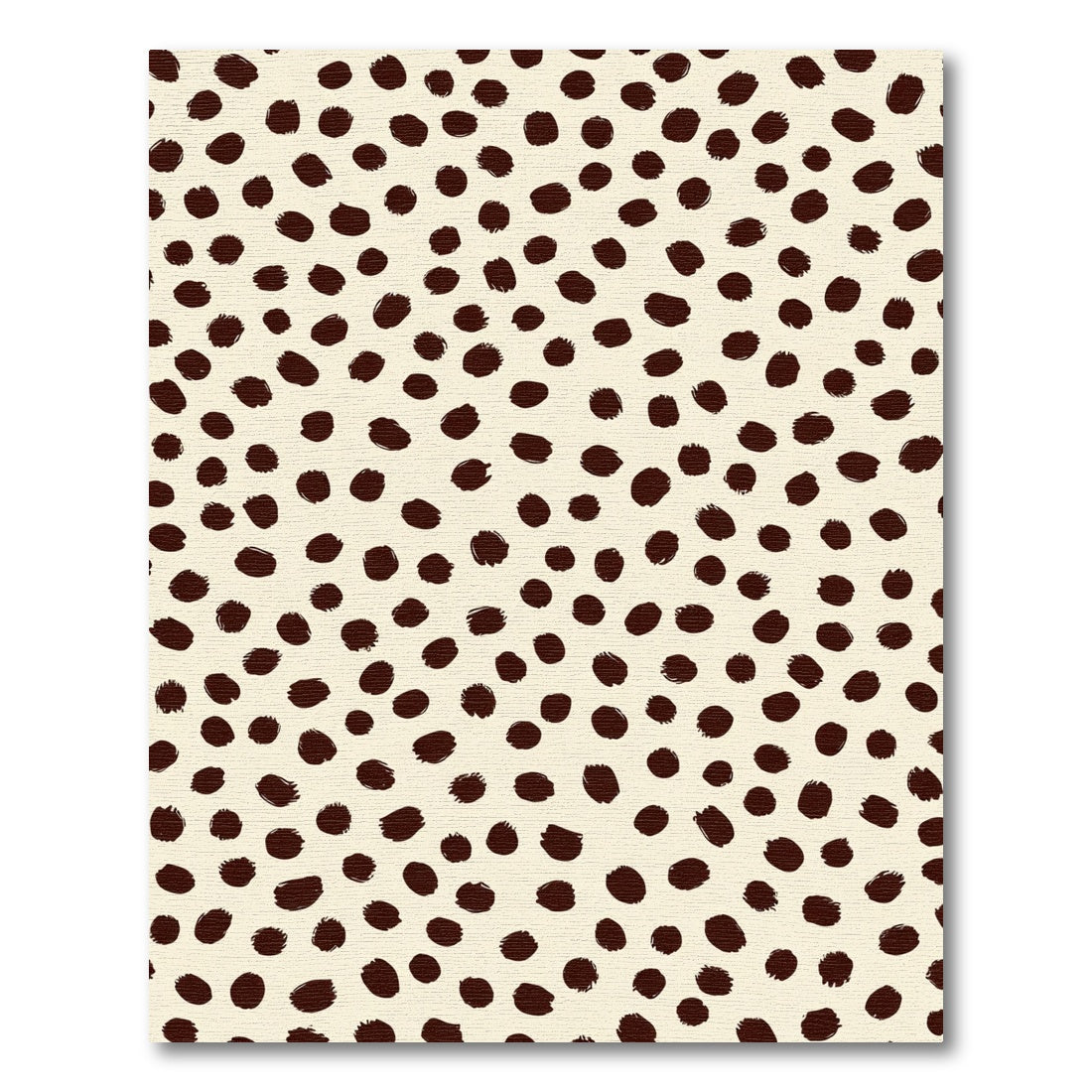 Chocolate Dotty Tan Background Rug