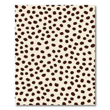Chocolate Dotty Tan Background Rug